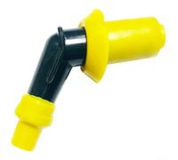 babominimer Motorcycle Spark Plugger Cap High Pressure Waterproof Ignition Boot with Heat Resistant PVC Rubber Construction for GY6 Motorbike and Scooter Engines Compatible(Yellow)