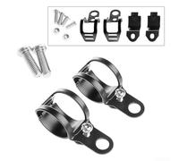 babominimer Motorcycle Turn Signal Light Mount Brackets Black Fork Ear Clamp Metal Indicator Holder Compatible with for 27-36mm Front Fork Tubes Usual Fit Compatible with for Most