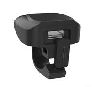 babominimer Motorcycle USB Charger 30W USB-C and 18W USB-A Dual Port Waterproof Phone Charger for 12V-24V Motorbike with Protective Cover, ABS-Metal Build, Handlebar