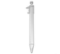 babominimer Multifunction Vernier Caliper Ballpoint Pen with 0-100mm Measuring Scale, 2-in-1 Gel Ink Writing Tool and Ruler for for Office, School, Craft, Portable Plastic(Black Refill)