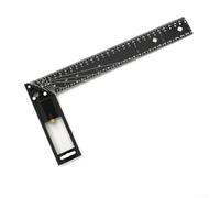 babominimer Multifunctional 90-Degree Square Ruler with Aluminum Alloy Handle, Carpentry Positioning and Marking Angle Tool for Woodworking, Anti-Drop Grip Design with for Ce(30cm)