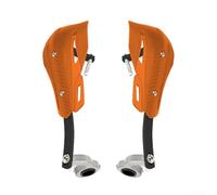 babominimer Off Road Motorcycle Handguards ABS Dirt for Bike Hand Protectors with Variable Diameter Mounting and Windshield Strips, Anti-Fall Design for Most Motorbike(Orange)