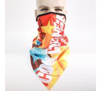 babominimer Outdoor Ice Silk Triangular Towel UV Protection for Men and Women, Breathable Lightweight Sun Shield and Dust Proof Neck Gaiter for Hiking Cycling(red Summer Mean Number)