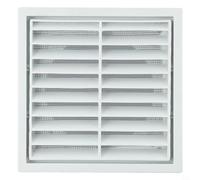 babominimer Plastic Vent Grille Cover 100mm 125mm 150mm PP Material Wall or Eave Mount Exhaust Outlet with Steel Mesh for Indoor Outdoor Use, Compatible with Venting Fans(100mm)