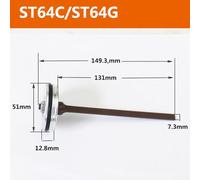 babominimer Pneumatic Nailer Needle Steel Replacement Accessory Compatible with MeiKeLa Air Nailer T50DC ST64 F30 P625B 1013J 422J for Workshop and DIY Use, Long Lasting Hit P(ST64)