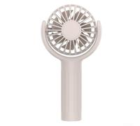 babominimer Portable Handheld Cooling Fan with 3 Speed Settings, USB Rechargeable Mini Electric Fan with Adjustable Angle and Rotating Oscillation for for Outdoor Travel,(Apricot)