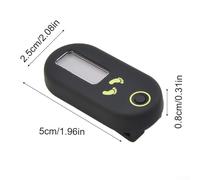 babominimer Portable Mini 3D Digital Pedometer Step Counter with LCD Display and Clip, Accurate Walking Running Hiking Tracker with Silent Operation, Lightweight ABS