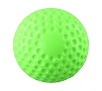 babominimer PU Dimpled Baseball Softball for Pitching Machine Batting Practice, 9 Inch or 12 Inch Training Balls in Bright Yellow, White or Fluorescent Green for Accurate(Fluorescent green 9 inch)