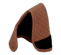 babominimer PU Leather Car Gear Shift Cover Non-Slip Knob Protector for Most Models, Black(Brown)