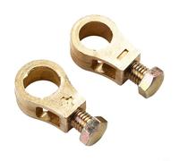 babominimer Pure Copper Battery Terminal Clamp for Car - 10mm Stainless Steel Screw, Positive & Negative Post Connector for Automotive Battery Cables, Long lasting Conductive Up