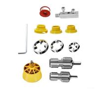 babominimer PVC Pipe Threader Kit for Electric Drills, Double-Ended 4-Point and 6-Point Compatible Tap Set, Includes Electric Hole Opener and Water Pipe Die, Long Lasting Plas