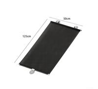 babominimer PVC Roller Blind Car Sunshade with Suction Cups, Automatic Retractable Shade Curtain, UV Protection Full Blackout Visor Compatible with for Vehicle Side,