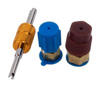 babominimer R12 to R134a A/C Retrofit Fitting Adapter for High and Low Pressure AC Systems, /4 SAE Metal and Plastic Quick Disconnect Coupler with Included