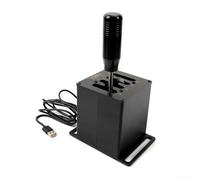 babominimer Racing Simulator Manual Gear Shift Knob with Aluminum Alloy and Carbon Fiber Construction, Ergonomic Design, Realistic Gear Simulation, Compatible(7-HB045)