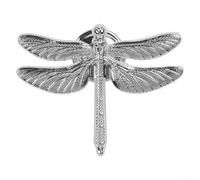 babominimer Ragonfly Shape Gold Pulls Cabinet Alloy Furniture Handle Door Knobs for Children Room in Zinc Silver Ancient Bronze Plus Gold for for Tin Colors (Silver)