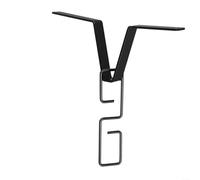 babominimer Rain Chain Installation Hook and Adapter Set for for Standard Gutter Downspouts, Rust-Resistant Painted Iron V-Shape Hanger for for Hanging Rain Chains, Directs Water