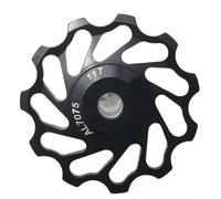babominimer Rear Derailleur Guide Wheel 11T Bearing Pulley Sprocket Metal Construction for 7 8 9 10 Speed for Most and Road Cycling Drivetrain(Black)