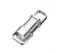babominimer Rechargeable LED Keychain Flashlight with 10W Bright COB Light, 7 Modes, 400mAh Power Bank, Waterproof Mini Torch with Type-C Fast Charging for Camping,