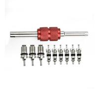 babominimer Repair Ac Valve Core Remover Plus Installer A/c Set with Half a Tool Valve Cores and Three Highpressure Cores 75mm Metal Automotive Air Conditioning Dozen Gadget for Car Maint