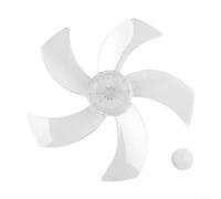 babominimer Replacement 12/16 Inches 5for For Leaf Fan for Having Nut Cover Blade Table Fan of Desk Fan Part Made and Plastic as Quiet Operation and Elite Resistant (16inch White)