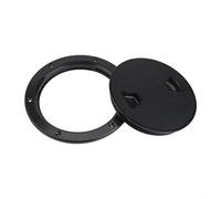 babominimer Round Non Slip Inspection Hatch for Marine Boat Deck & Cabin Hardware, 4" 6" 8", Solid ABS, Black, Compatible with Various Yacht and Vessel Types(6IN)