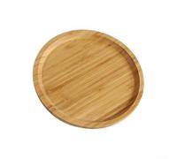babominimer Round Wooden Serving Tray 20/25/30cm - Multi-Size Tableware Stand for Serving Pizza, Fruit, Bread, Snacks, Breakfast or Drinks in Kitchen and Parties(20x20x1.5cm)