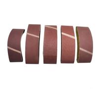 babominimer Sanding Belts 75mm x 533mm 5pcs Set Assorted Grit 60/80/120/180/240 Alumina Abrasive Cloth Belts for for Woodworking and Metal Grinding, Lasting Sanding Strips for