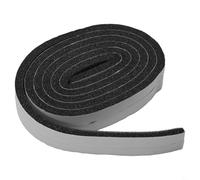 babominimer Sealing Strip for Doors and | .5 cm & 3 cm Width | 2 m Length | Sponge + Viscose Material | Sound Insulation Windproof Waterproof Dustproof for(Black .5cm 2 Rolls)