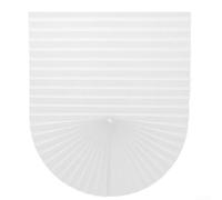 Babominimer Self-Adhesive Pleated Paper Blackout Curtains Non-Woven Waterproof Cuttable Blinds With Adjustable Height For Home Bedroom Kitchen Or Living Room (White 120x180cm)