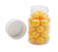 babominimer Silicone Floating Corn Bait Fishing Beads, 8mm 10mm 14mm Soft Floating Balls with Corn Flavor for Carp Fishing, Yellow Buoyant Lure Pellets in Bottle, (14mm large)