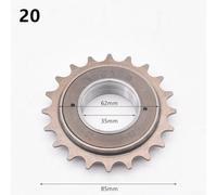 babominimer Single Speed Freewheel 16/18/20T 35mm /2" x /8" Steel Cog Sprocket for Fixed Gear and Bikes, Brown Removable Single Speed Cog Compatible(20T)