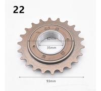 babominimer Single Speed Freewheel 16/18/20T 35mm /2" x /8" Steel Cog Sprocket for Fixed Gear and Bikes, Brown Removable Single Speed Cog Compatible(22T)