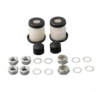 babominimer Skateboard Truck Rebuild Kit with 90A Hard Longboard Pivot Cups and Bushings, Complete Replacement Parts Set Including Pivot Tube, Axle Nuts, Kingpin Nuts,(White)