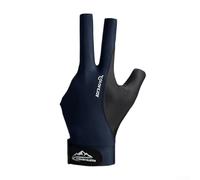 babominimer Snooker Billiard Cue Glove for Left Hand - 3 Finger Open Design with Non-Slip Silicone Palm, Adjustable Wrist, Smooth Low-Friction Fit, Breathable Polyester(D L)