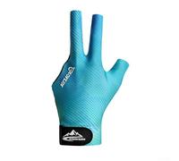 babominimer Snooker Billiard Cue Glove for Left Hand - 3 Finger Open Design with Non-Slip Silicone Palm, Adjustable Wrist, Smooth Low-Friction Fit, Breathable Polyester(C L)