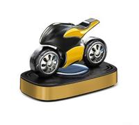 babominimer Solar Powered Rotating Car Air Freshener Diffuser with Scent Tablets, Motorcycle Model Design, ABS Material, for Car Interior Decor and Air(Osmanthus)