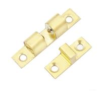 babominimer Solid Brass Double Adjustable Ball Catch Cabinet Door Latch 50mm 60mm or 70mm Furniture Cupboard Catch with Adjustable Tension Spring for for Kitchen Shoe Wine(70mm)