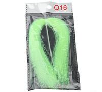 babominimer Spiral Twisted Fly Tying Material 5g UV Shining Synthetic Flash Line for DIY Fly Fishing Streamers Salmon Steelhead and Saltwater Lures Assist Hook Jig(16# Seven Green Net weight of 5 g)