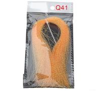 babominimer Spiral Twisted Fly Tying Material 5g UV Shining Synthetic Flash Line for DIY Fly Fishing Streamers Salmon Steelhead and Saltwater Lures Assist Hook Jig(41# Orange Net weight of 5 g)