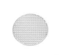 babominimer Stainless Steel Camping BBQ Grill Grid Round Mesh Baking Tray Outdoor Barbecue Cooking Rack for Camping Picnic Garden Party for Various Stoves in(28cm)