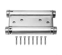 babominimer Stainless Steel Double Spring Door Hinge for Swinging Café, Saloon or Bar Counter Doors, 2-Way Opening with Adjustable Self Closing Function, Heavy Duty 304(4inch)