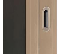 babominimer Stainless Steel Flush Pull Sliding Door Handle, Concealed Embedded Cabinet Door Pull Lever with Oval or Square Design, 120x40mm, Fits Wardrobe, Invisible and(Round Green Ancient)