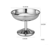 babominimer Stainless Steel Ice Cream Bowl Double Insulated Dessert Cup Wide Base Family Party Restaurant Smoothie Mousse Salad Storage Container(D)