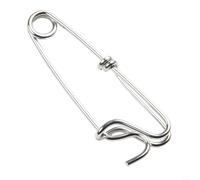 babominimer Stainless Steel Long Line Fishing Clip Snap Swivel with Heavy Duty Tuna Clip and Live Bait Trap Lock, Resistant Rigging Connector for Deep Sea,(B 18 * 60mm)