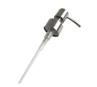 babominimer Stainless Steel Soap Dispenser Replacement Head with Pressure Nozzle and 18cm Suction Tube, Lasting 304 Metal Hand Compatible with for Liquid Soap, Lotion or