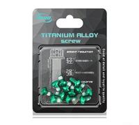 babominimer Stainless Steel T25 Torx Disc Brake Bolts M5 x 9mm for Mountain Cycling Components, Secure Lock Anti-Loosening Fasteners, Resistant, Pack(Green)