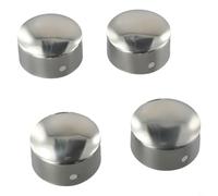 babominimer Staircase Handrails | 45mm PVC Round End for Tube Protection | Silver Decorative Armrest Accessories to Rust and Dust Ingress