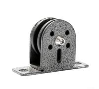 babominimer Steel Gym Fixed Pulley System with 50mm Wire Rope Guide Wheel and Fixed Bearing Block, Heavy Duty 300kg Load Capacity, Wall Ceiling or Floor Mount for Fitness