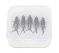 babominimer Stonefly Nymph Fly Fishing Lures Set of 5 with High Carbon Steel Hooks for Trout, Bass, Grayling, Steelhead, Bluegill and Panfish, Realistic Freshwater Flies
