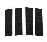 babominimer Surfboard Traction Pads Set of 4 Deck Grip Pads Non-Slip Front Ribbed Anti-Slip Mats with Strong Backing for Secure Footing, Water Resistant Surfing(Black)